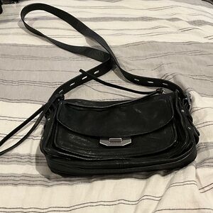 rag & bone Black Leather Crossbody Bag